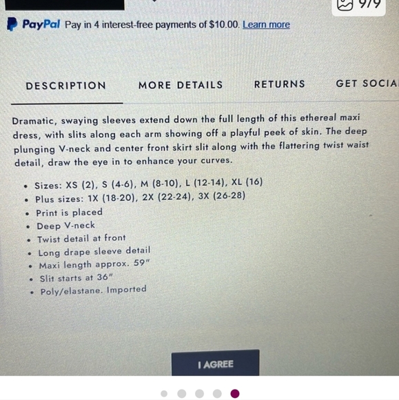 NEW VENUS Exaggerated Sleeve Twist Front Maxi Dress - Picture 14 of 14